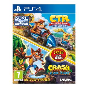 دیسک بازی Crash Game Bundle (CTR + N.Sane Trilogy) کار کرده – مخصوص PS4